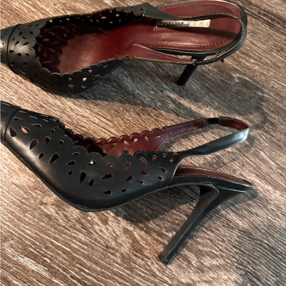 Elegant Black Slingback Heels